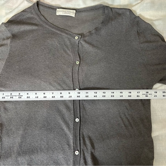 Cristina Gavioli women Sz XL lightweight button front viscose/polyamide cardi - Picture 5 of 8